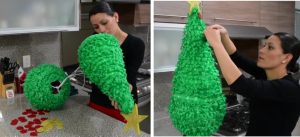 como hacer piñatas navideñas 11